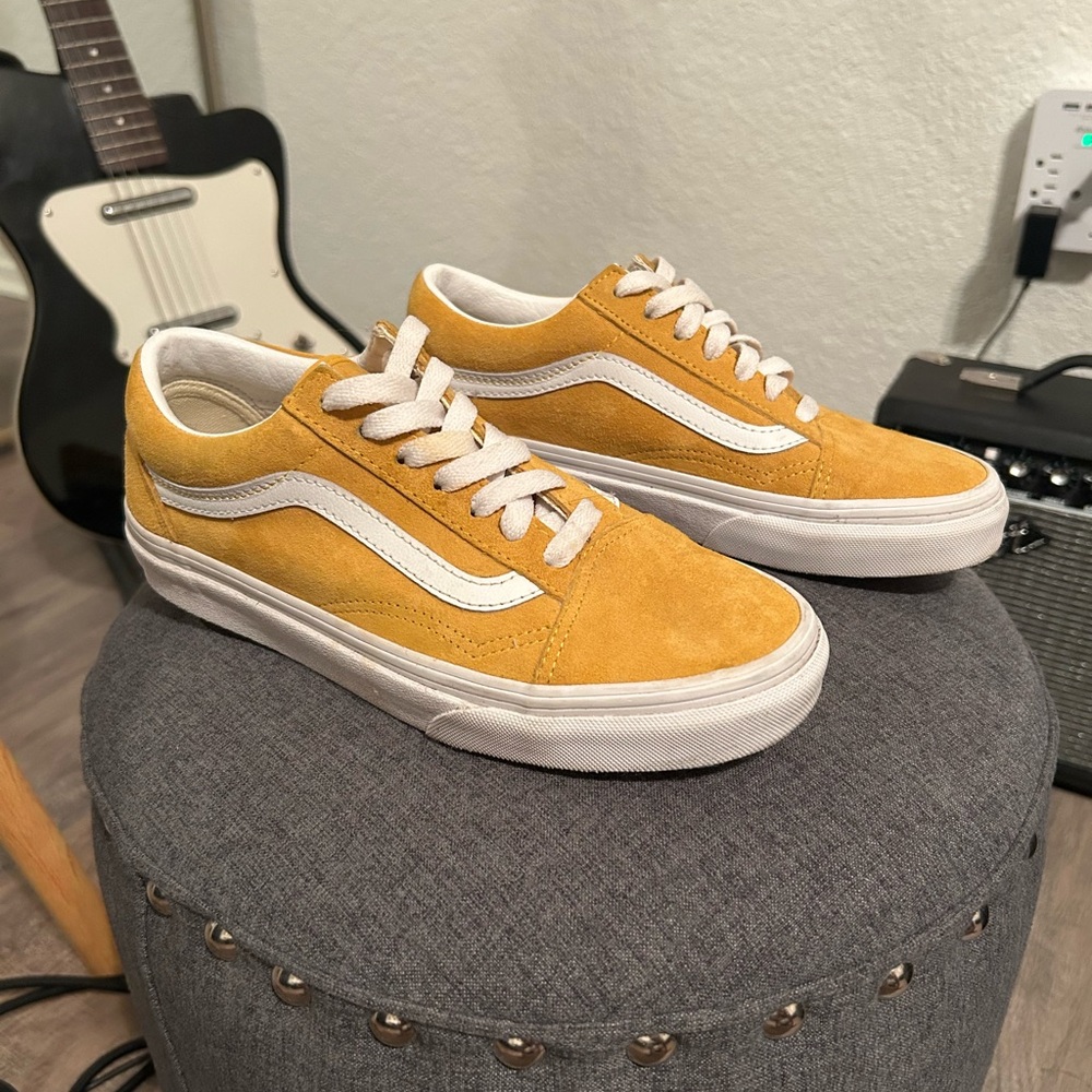 Vans Old Skool Yellow Suede with White Details
